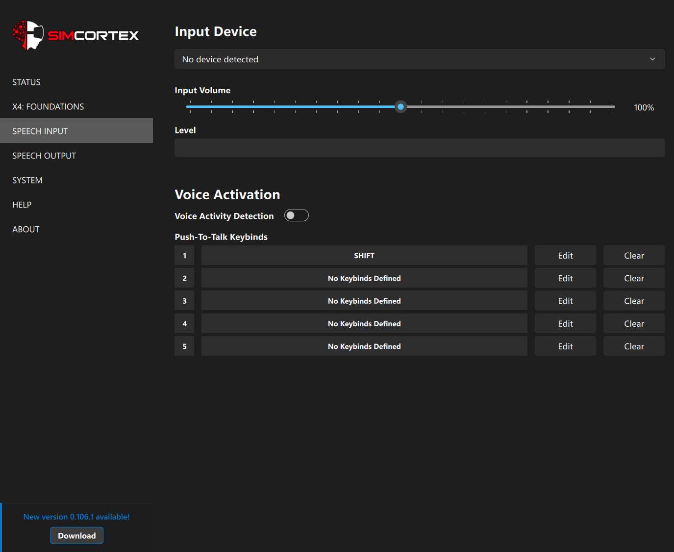 Speech Input Panel